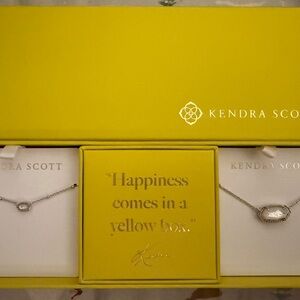 Kendra Scott Silver Necklace Duo